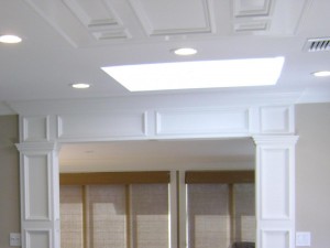 Artistic Contracting - Architectural Millwork - Custom Entry Surround with Cieling Inlay
